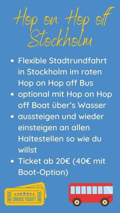 Hop on Hop off Stockholm Grafik
